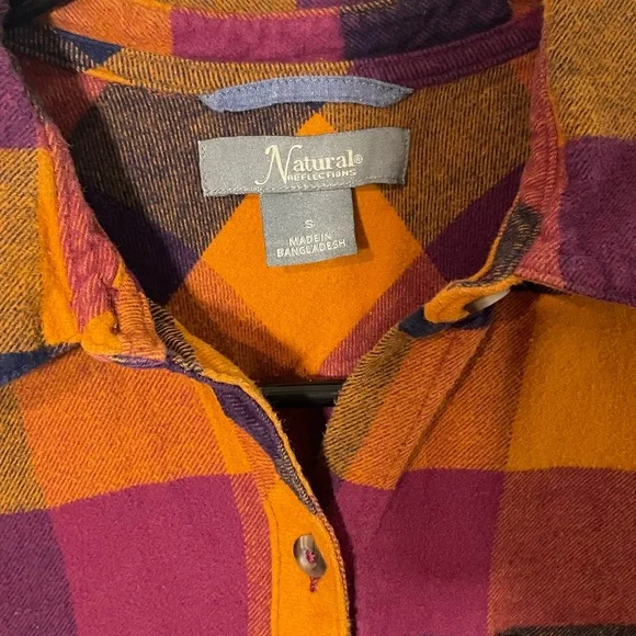 Natural Reflections Plaid Button Down - Picture 3 of 7
